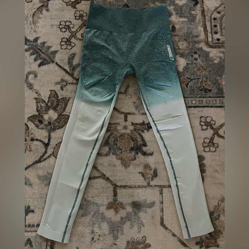 GYMSHARK AQUA OMBRÉ LEGGINGS